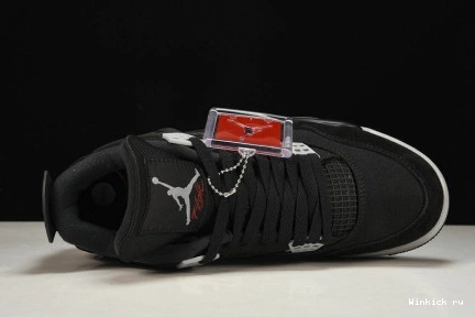 Canvas” 4 Jordan Air “Black 0919